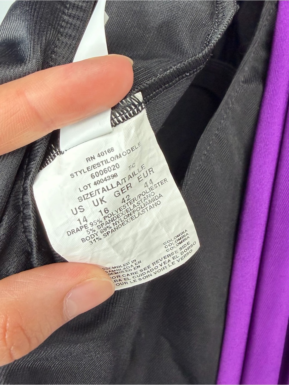 Magicsuit Women's Amethyst Aubrey One Piece Swimsuit size 14 - Picture 9 of 9